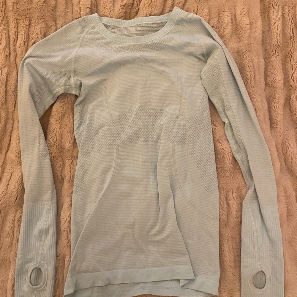 SIZE 4 Light blue lulu lemon long sleeve
